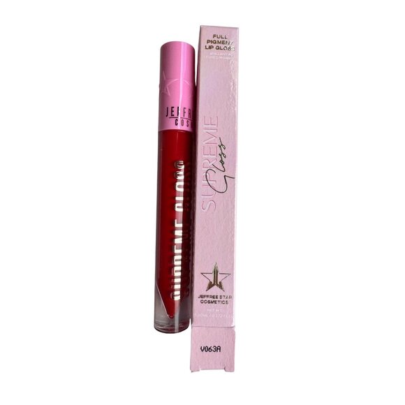 Jeffery Star *Red Affair* Supreme Gloss Full Pigment Lipstick NWB - Picture 2 of 4